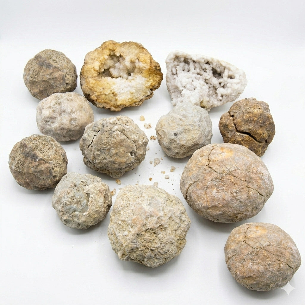 Kentucky Geode Kit for Kids, 1.5-10 lb Lot, Unopened, Break Your Own Quartz Crystals – Hand-Collected at Fishing Creek, KY