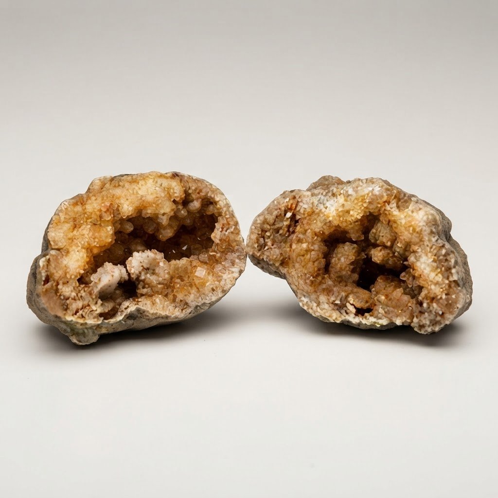 The RED WATER Geode - Exact Geode From Our Viral Video - 1.44 lb Cracked Pair