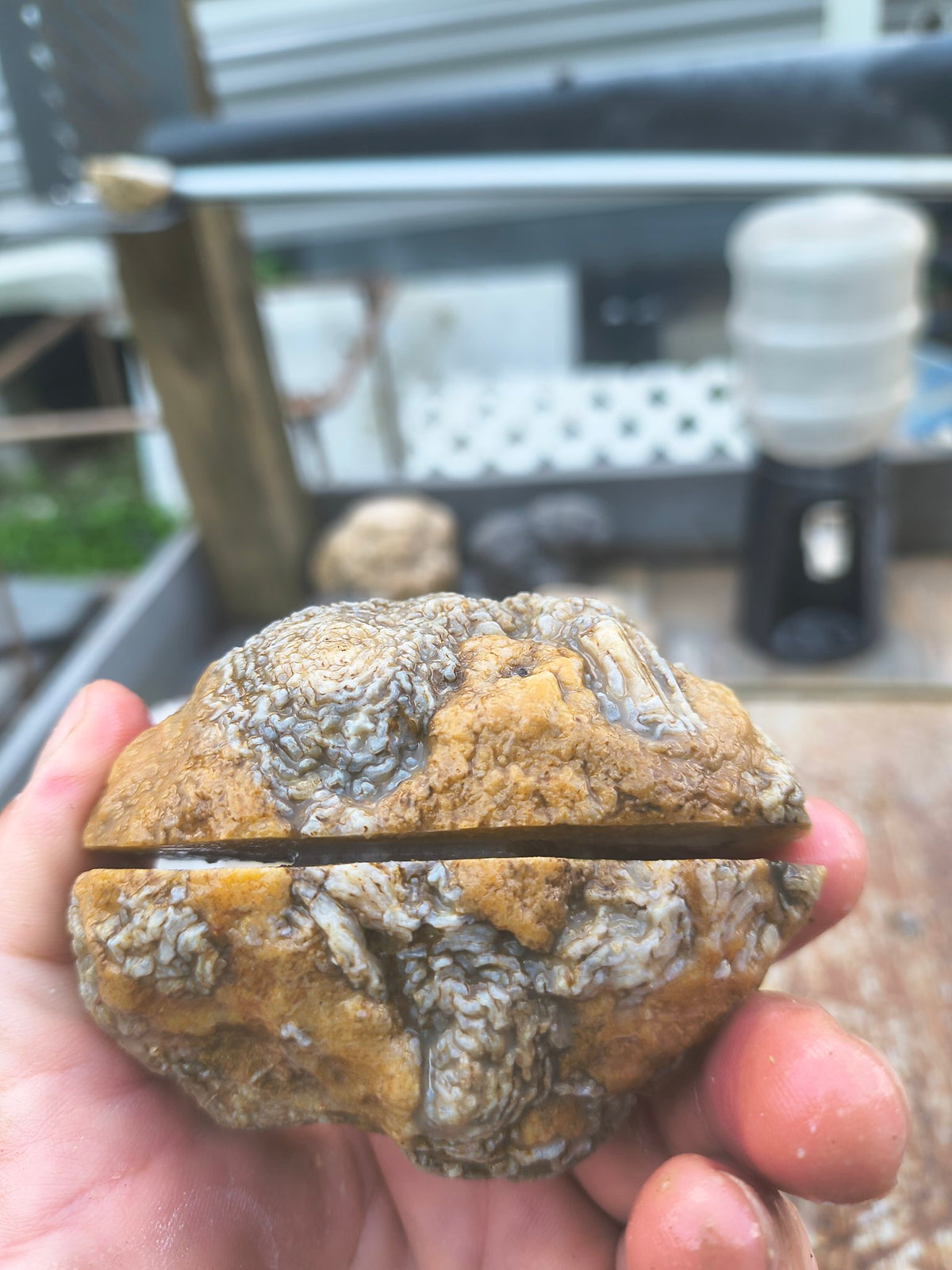 Fishing Creek Rocks – Clean Break Geodes – 10 lb Kentucky Geode Lot, TrueSplit Method