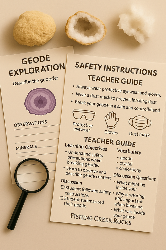 Geode Science Activity Pack – Printable Worksheets for Kids & Classrooms