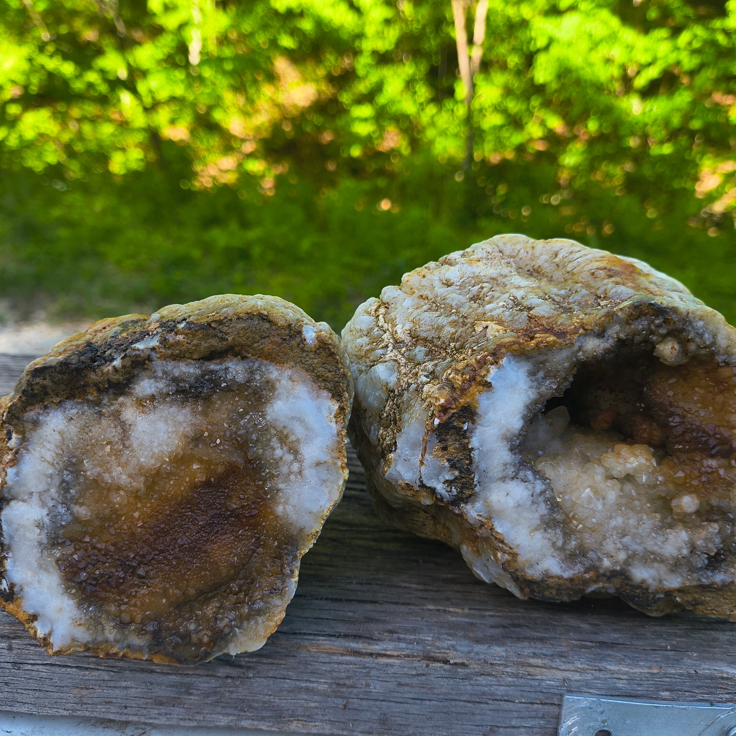 Timeless Secrets Kentucky Geode – Cracked Pair 6.32 lb
