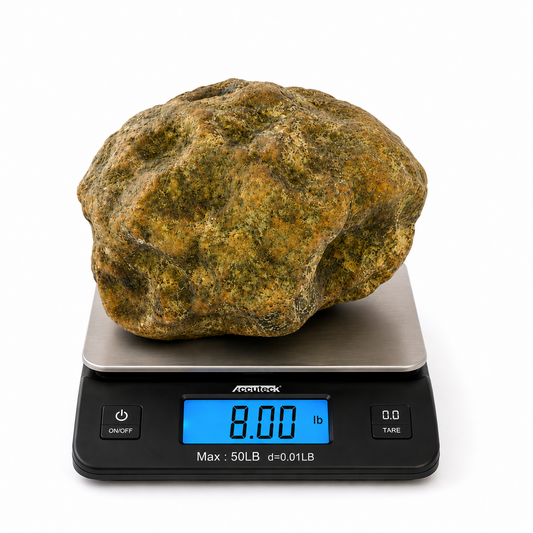 8 lb Whole Unopened Kentucky Geode, Raw Uncut, Break Your Own Crystal Specimen – Fishing Creek, KY