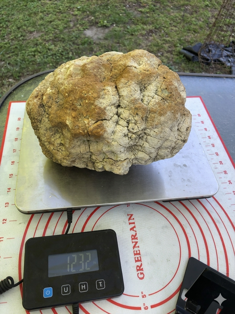 12.32 lb Unopened Kentucky Geode Rattler, Break Your Own, Hand Picked KY, 10 Inch – Fishing Creek, KY