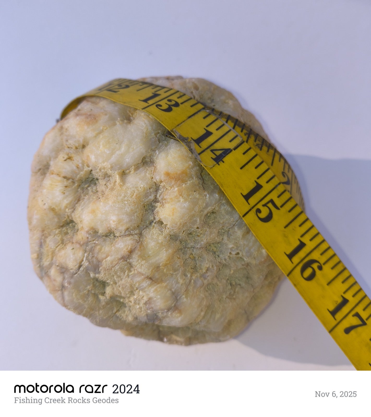 Exact 3.6 lb Unopened Quartz Geode, Natural Kentucky Geode, Display Specimen – Fishing Creek, KY