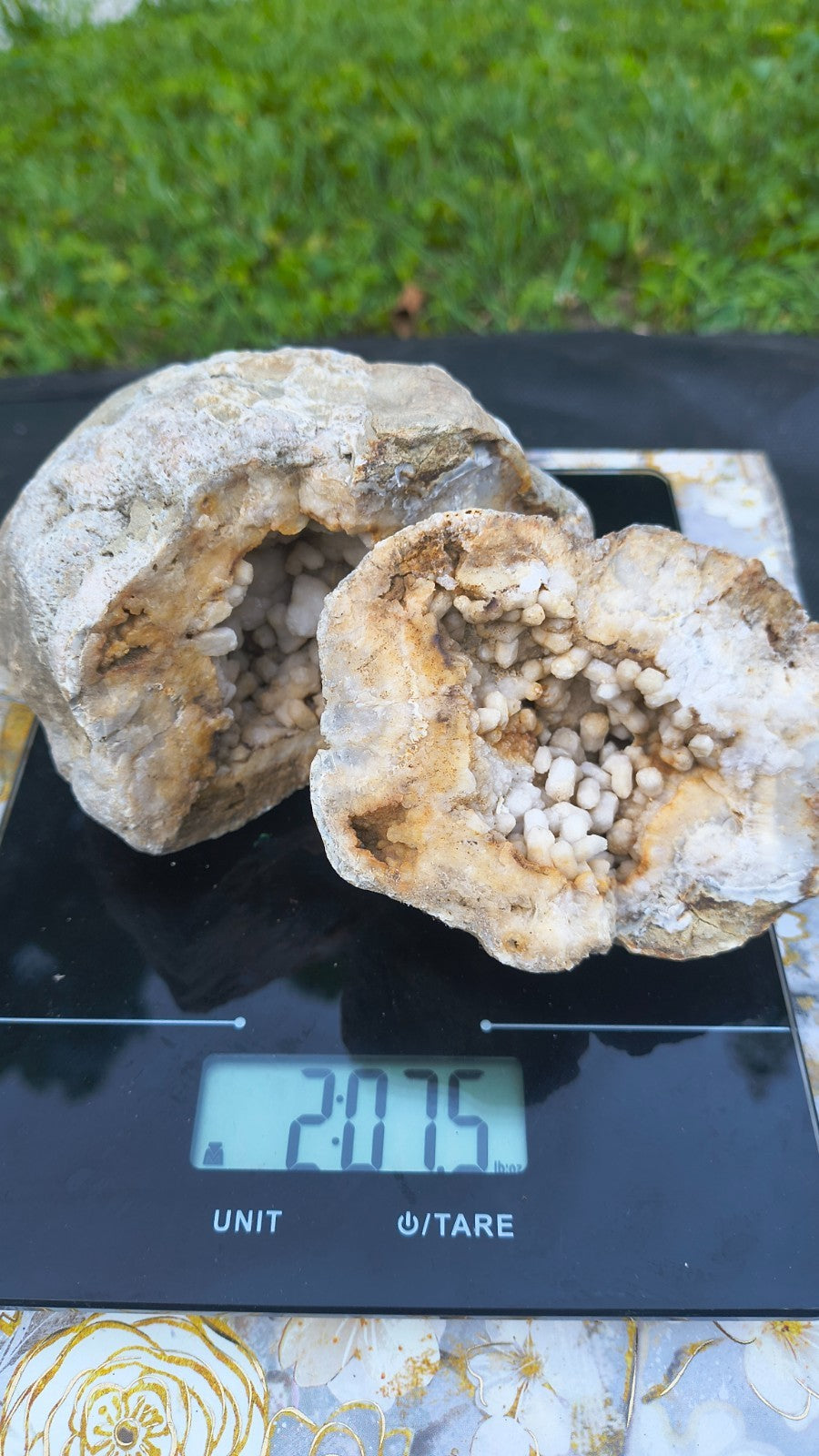 2.07 lb Natural Kentucky Crystal Lined, Open Botryoidal Calcite Display – Fishing Creek, KY