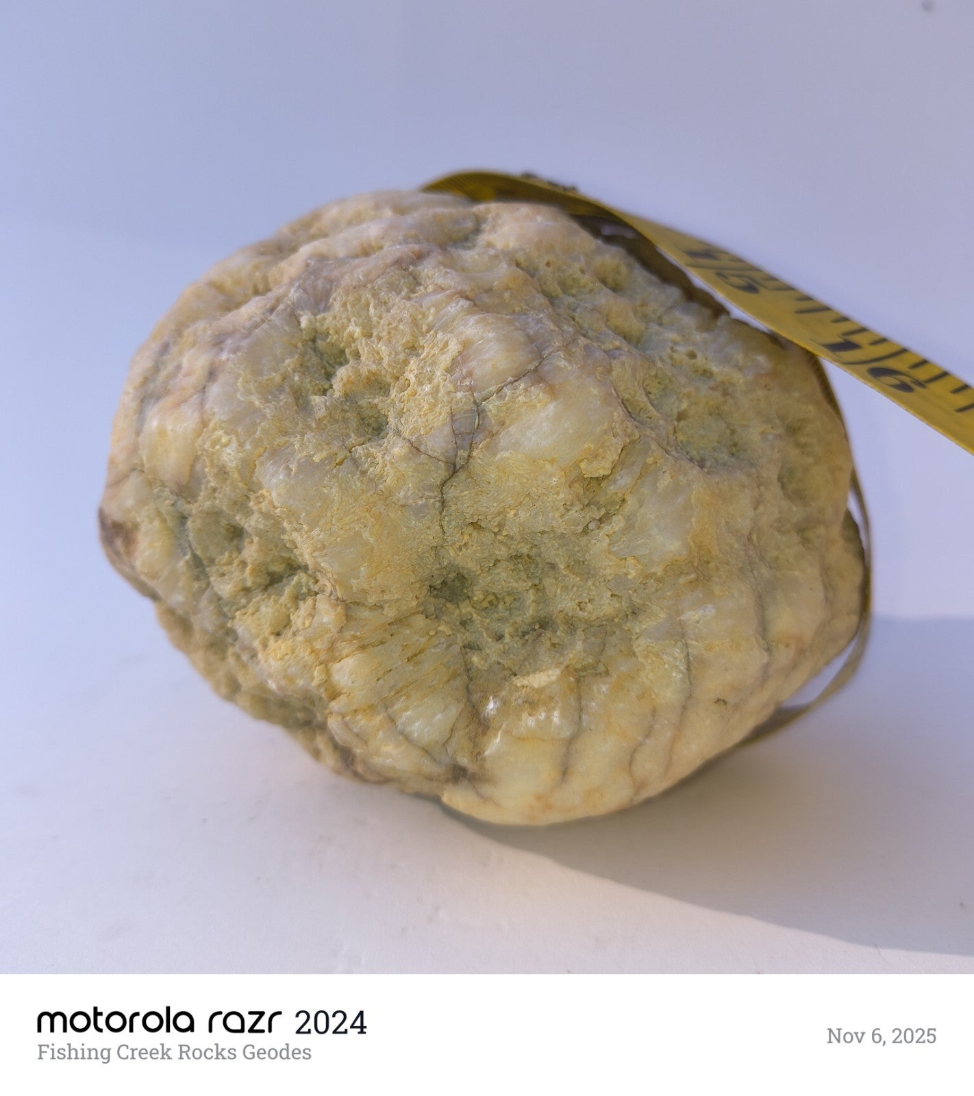 Exact 3.6 lb Unopened Quartz Geode, Natural Kentucky Geode, Display Specimen – Fishing Creek, KY