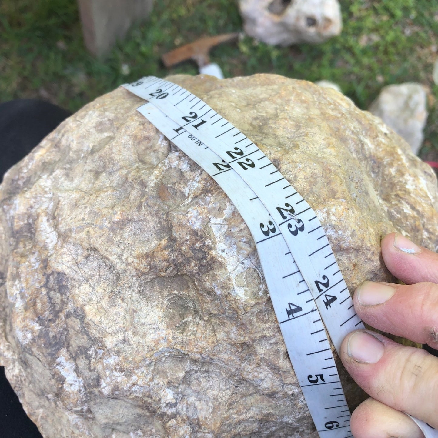 Large Kentucky Geode, 11.20 lb Unopened Natural Crystal Geode, Exact 9 Inch Specimen – Fishing Creek, KY