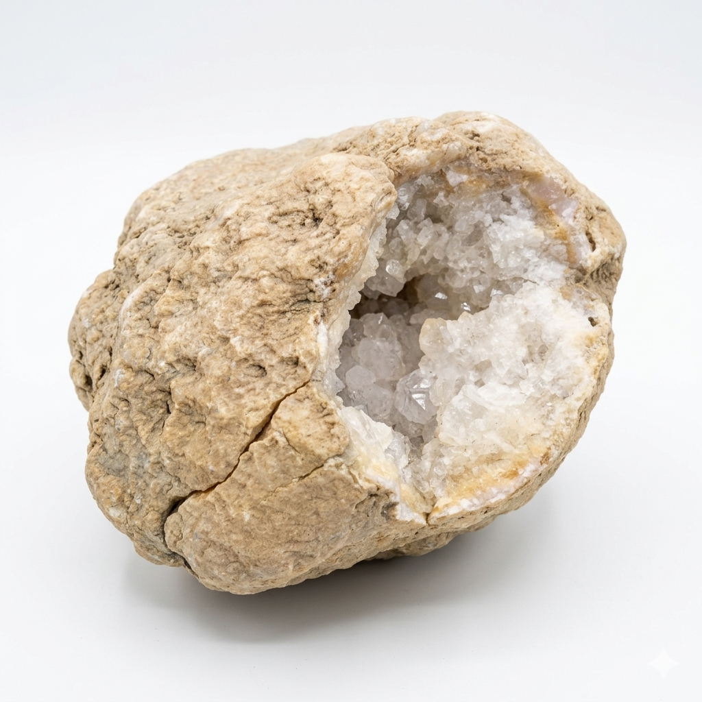 Kentucky Open Geode, Quartz Crystal, Exact Specimen, Natural, 2.99 lb – Fishing Creek, KY