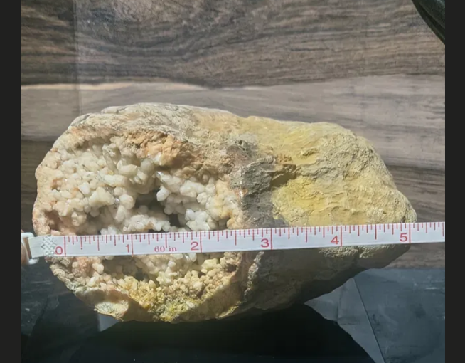 3lb 8oz Natural Kentucky Geode, Crystal Lined Open Pocket Display Specimen, Calcite – Fishing Creek, KY