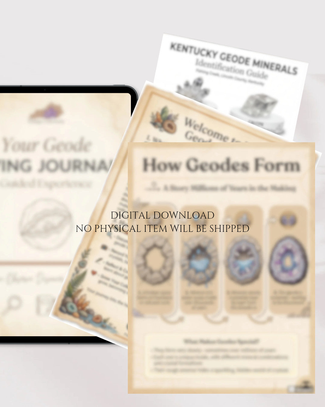 Kentucky Geode Living Journal, Guided Discovery Experience (Digital Download) – Fishing Creek Rocks