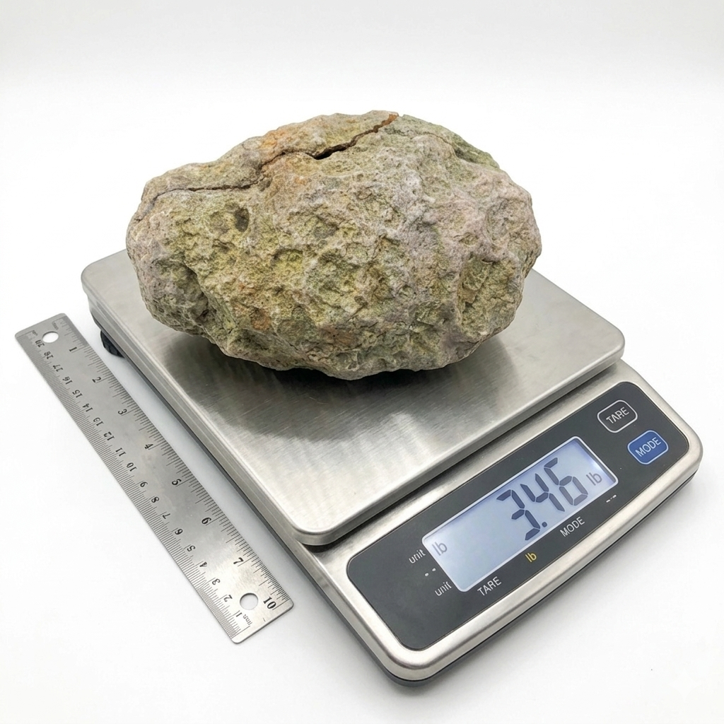 Kentucky Open Geode, Quartz Crystal, Exact Specimen, 3.46 lb, Iron Stained – Fishing Creek, KY
