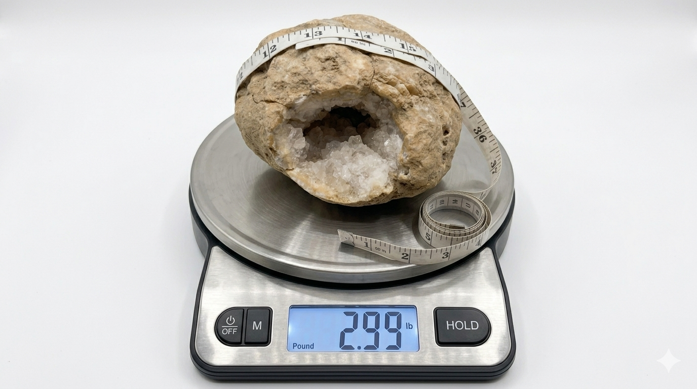 Kentucky Open Geode, Quartz Crystal, Exact Specimen, Natural, 2.99 lb – Fishing Creek, KY