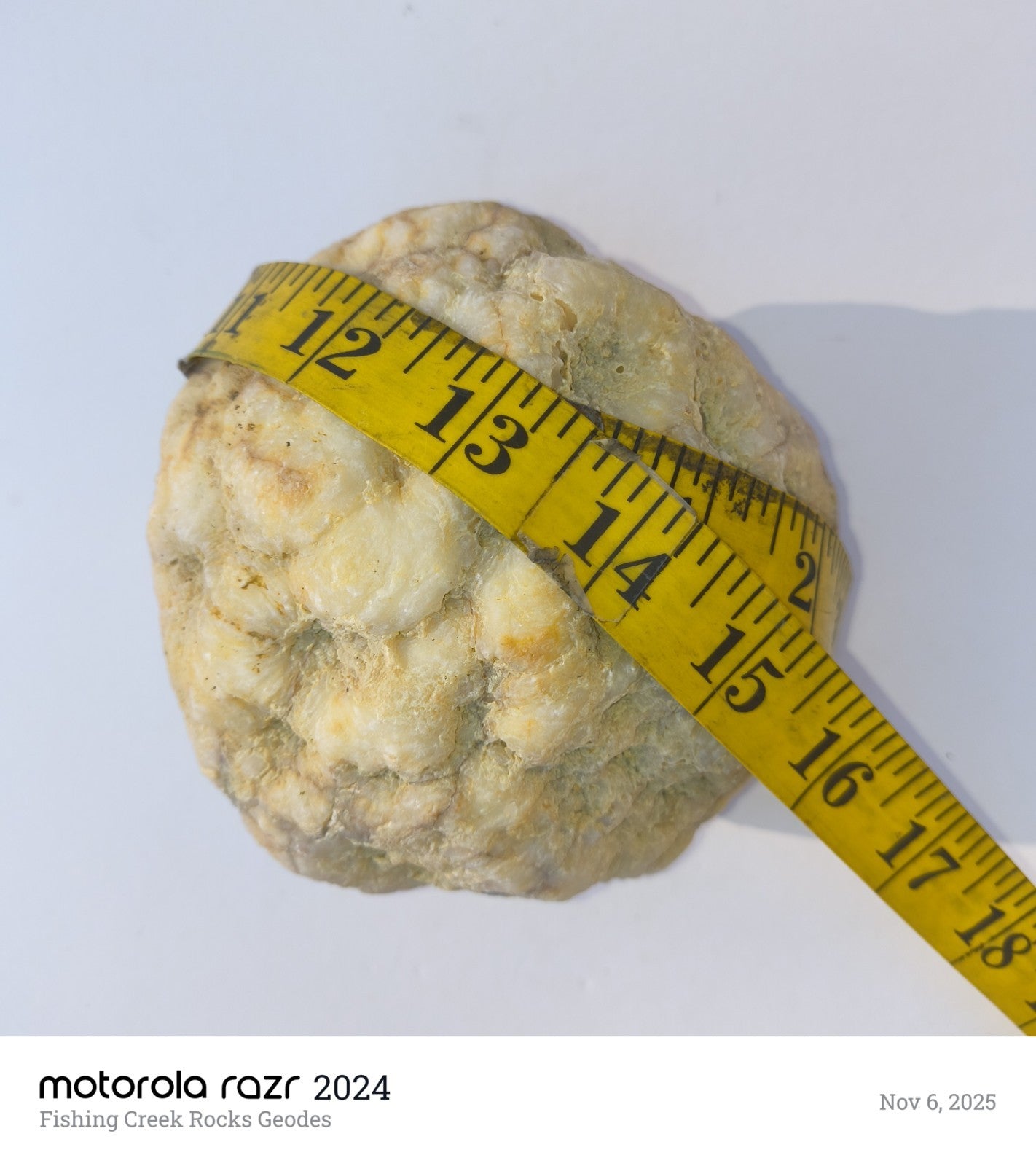 Exact 3.6 lb Unopened Quartz Geode, Natural Kentucky Geode, Display Specimen – Fishing Creek, KY