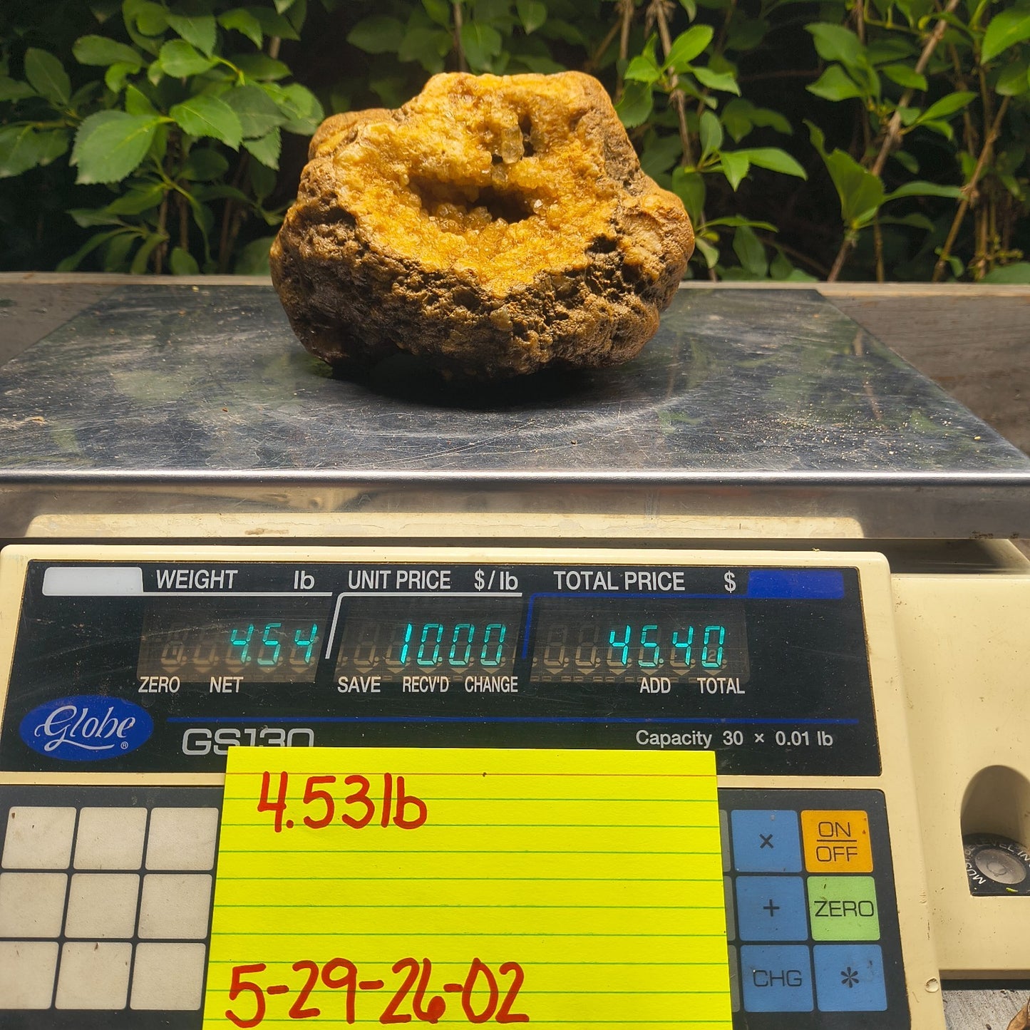 Kentucky Crystal Geode, Natural Druzy Quartz Geode, 4.53 lb Educational Specimen – Fishing Creek, KY
