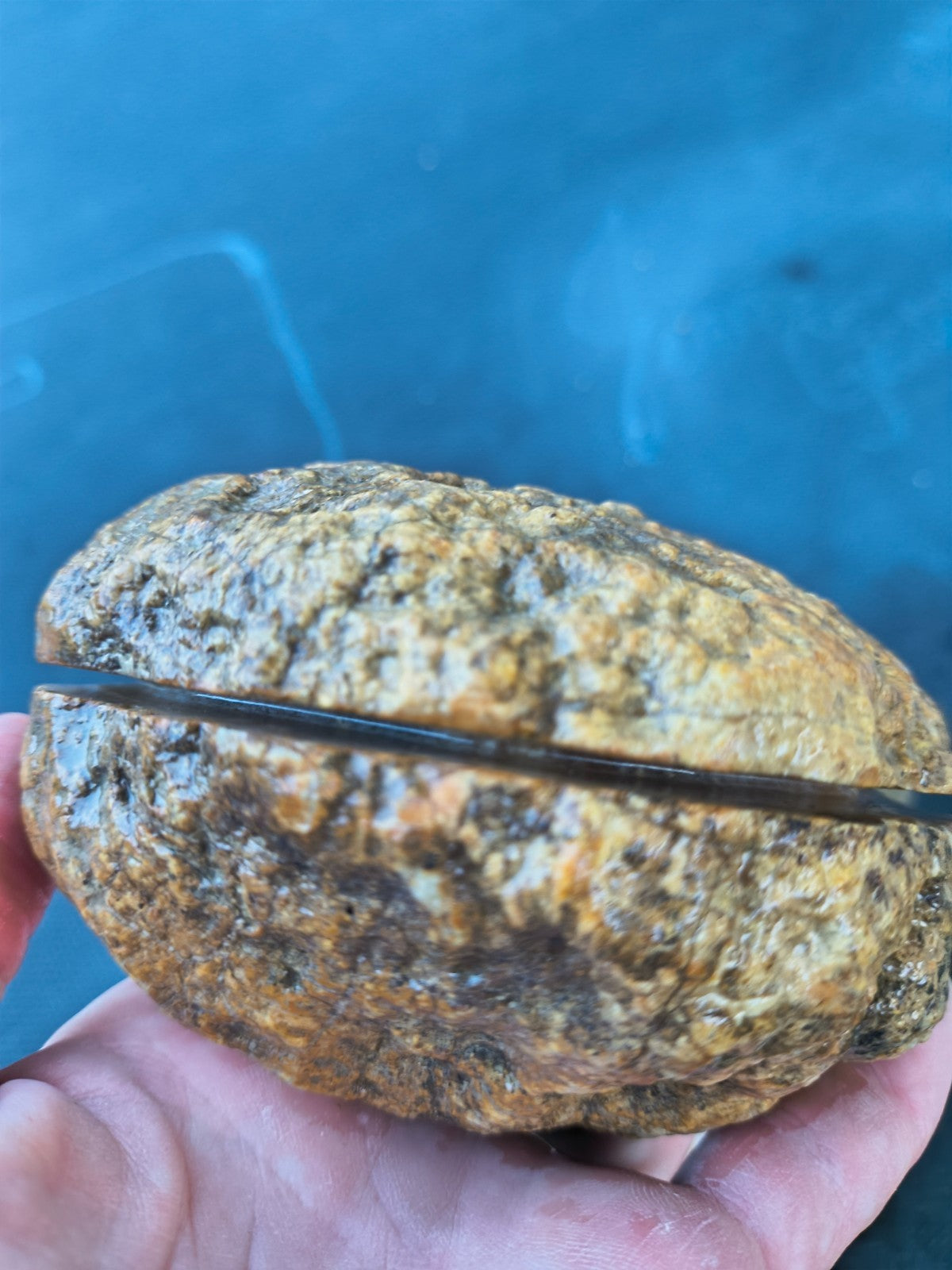 3 lb 4.5 oz Natural Kentucky Crystal Lined, Open Druzy Quartz Display – Fishing Creek, KY