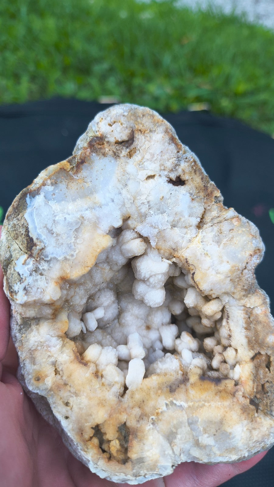 2.07 lb Natural Kentucky Crystal Lined, Open Botryoidal Calcite Display – Fishing Creek, KY