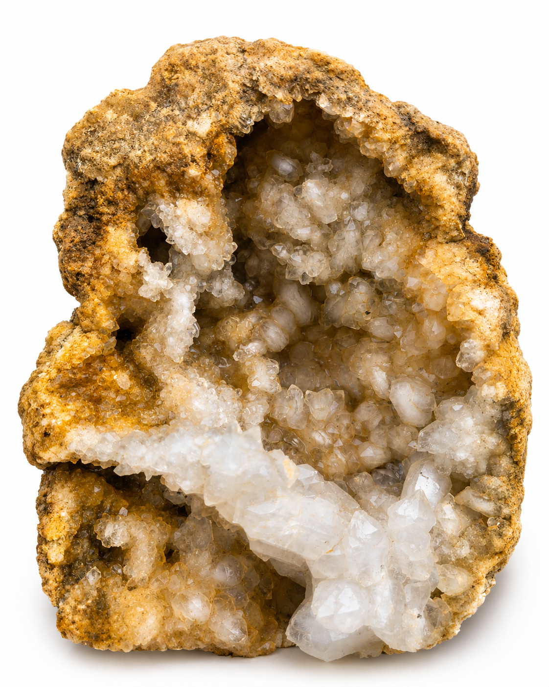 2lb 13oz Kentucky Geode Pair, Both Halves, Calcite Crystals, 4 Inch, Hand Collected – Fishing Creek, KY
