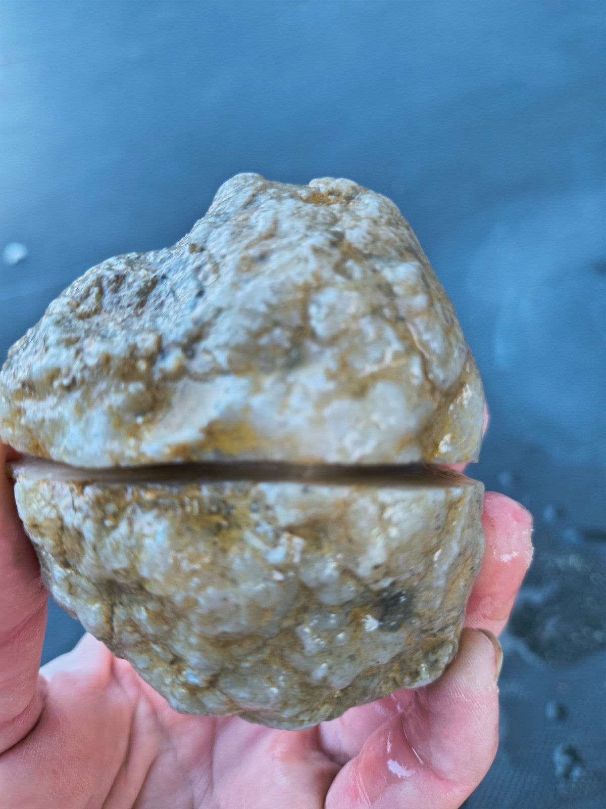 3 lb 4.5 oz Natural Kentucky Crystal Lined, Open Druzy Quartz Display – Fishing Creek, KY