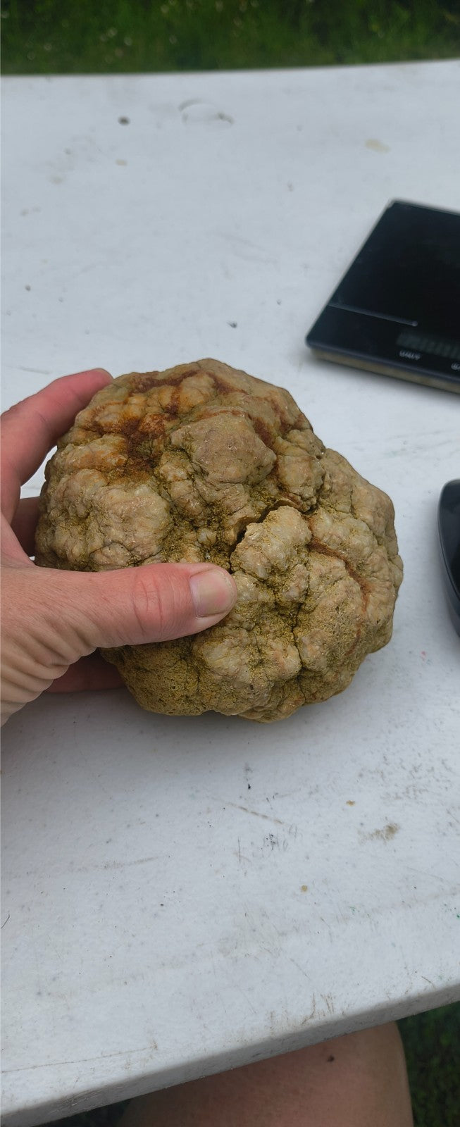 2lb 13oz Kentucky Geode Pair, Both Halves, Calcite Crystals, 4 Inch, Hand Collected – Fishing Creek, KY