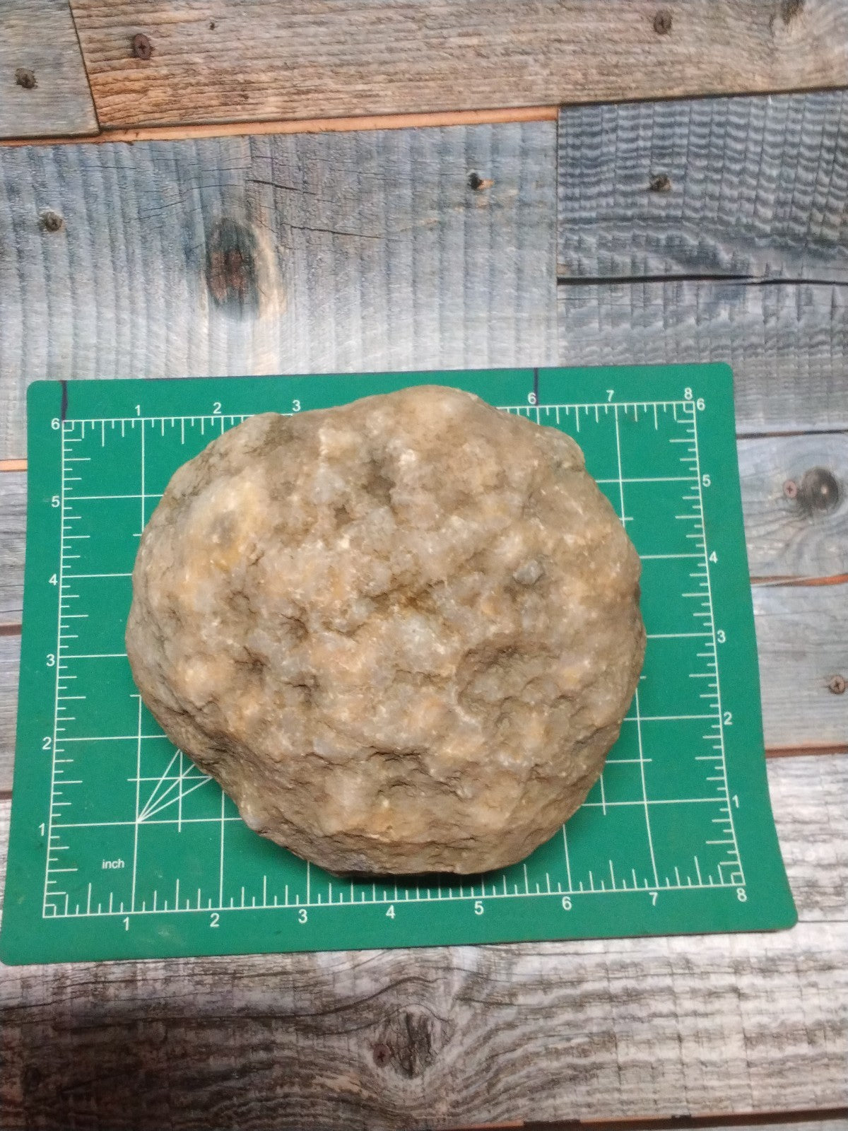 Authentic Kentucky Geode, 6 Inch, Unopened Exact Specimen, Natural Crystal Inside, 3lb – Fishing Creek, KY