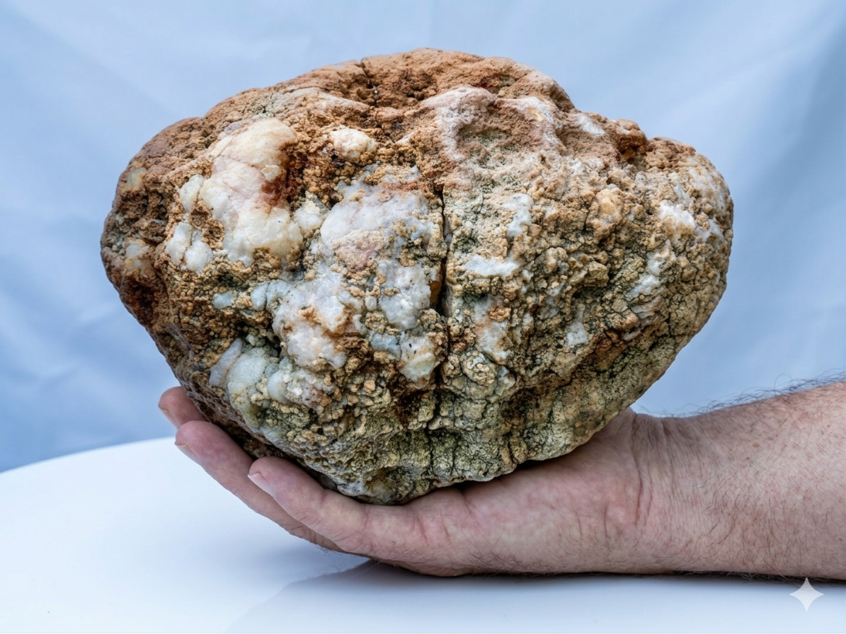 12.32 lb Unopened Kentucky Geode Rattler, Break Your Own, Hand Picked KY, 10 Inch – Fishing Creek, KY